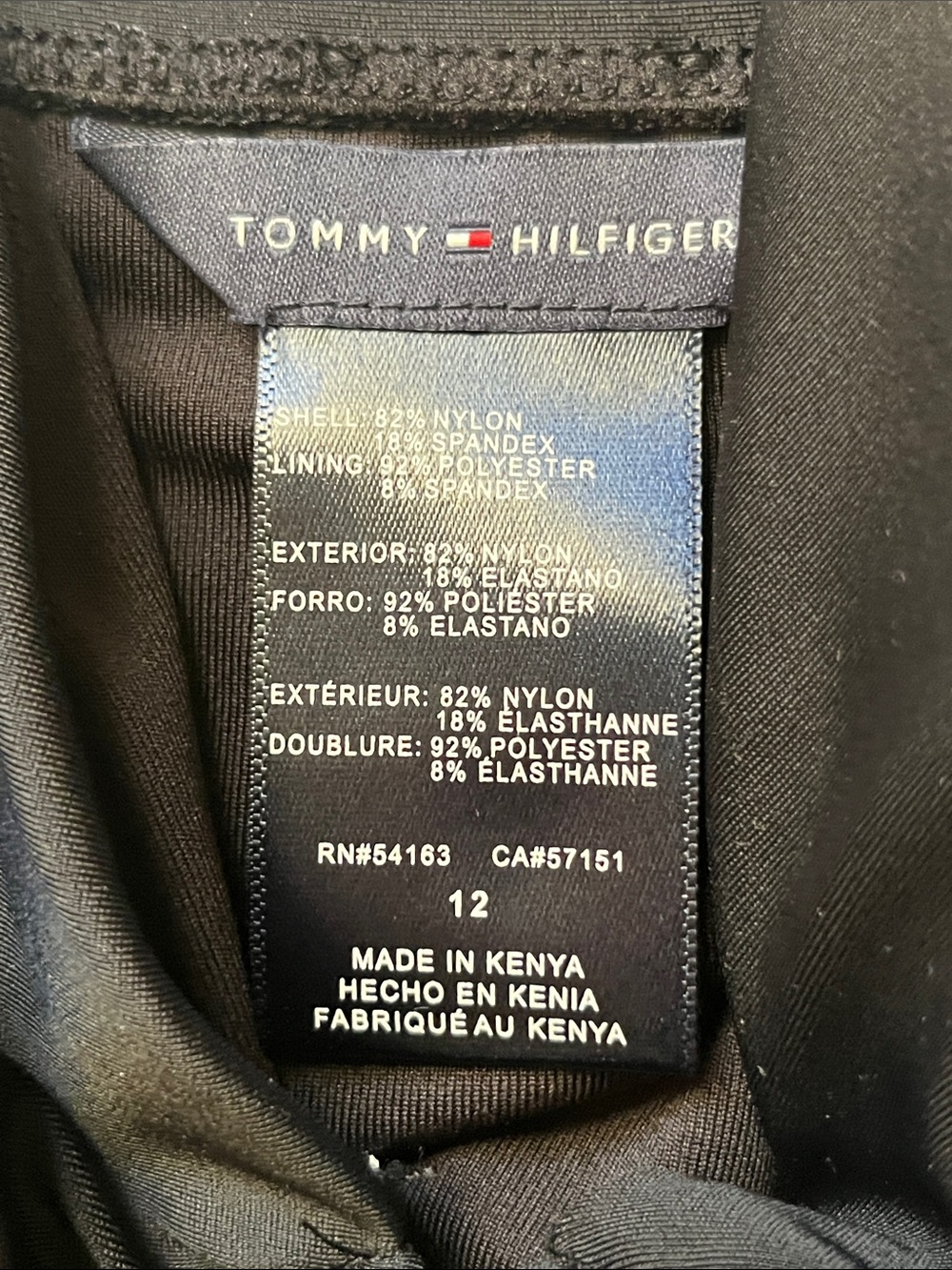 Tommy Hilfiger Women's One Piece Keyhole Ring Detail Swimsuit women’s size 12 - Picture 9 of 9